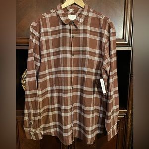 NWT - PACSUN (Large) long sleeve 100% cotton flannel shirt!!!